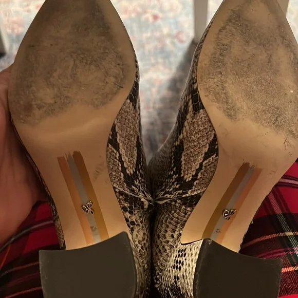 Sam Edelman Women's Snake Print Ankle Boots - Picture 5 of 10